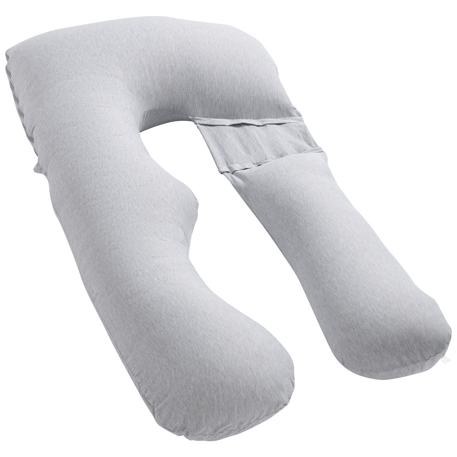 Almohada de embarazo VEVOR, almohada de maternidad de cuerpo entero en forma de U para embarazadas, almohadas de apoyo suaves y transpirables con funda extraíble y lavable, perfecta para aliviar la espalda, el abdomen, la cadera y las piernas.