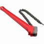 Llave de cadena roja VEVOR con componente de cadena desmontable para tareas pesadas.