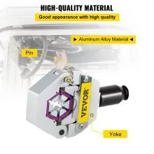 VEVOR, crimpadora manual de manguera de CA, FS-7842B, kit de crimpadora de manguera hidráulica separable, válvula de pistón manual para bomba de aluminio, reparación de aire acondicionado con 7 troqueles, conjunto completo de manguera de CA de mano
