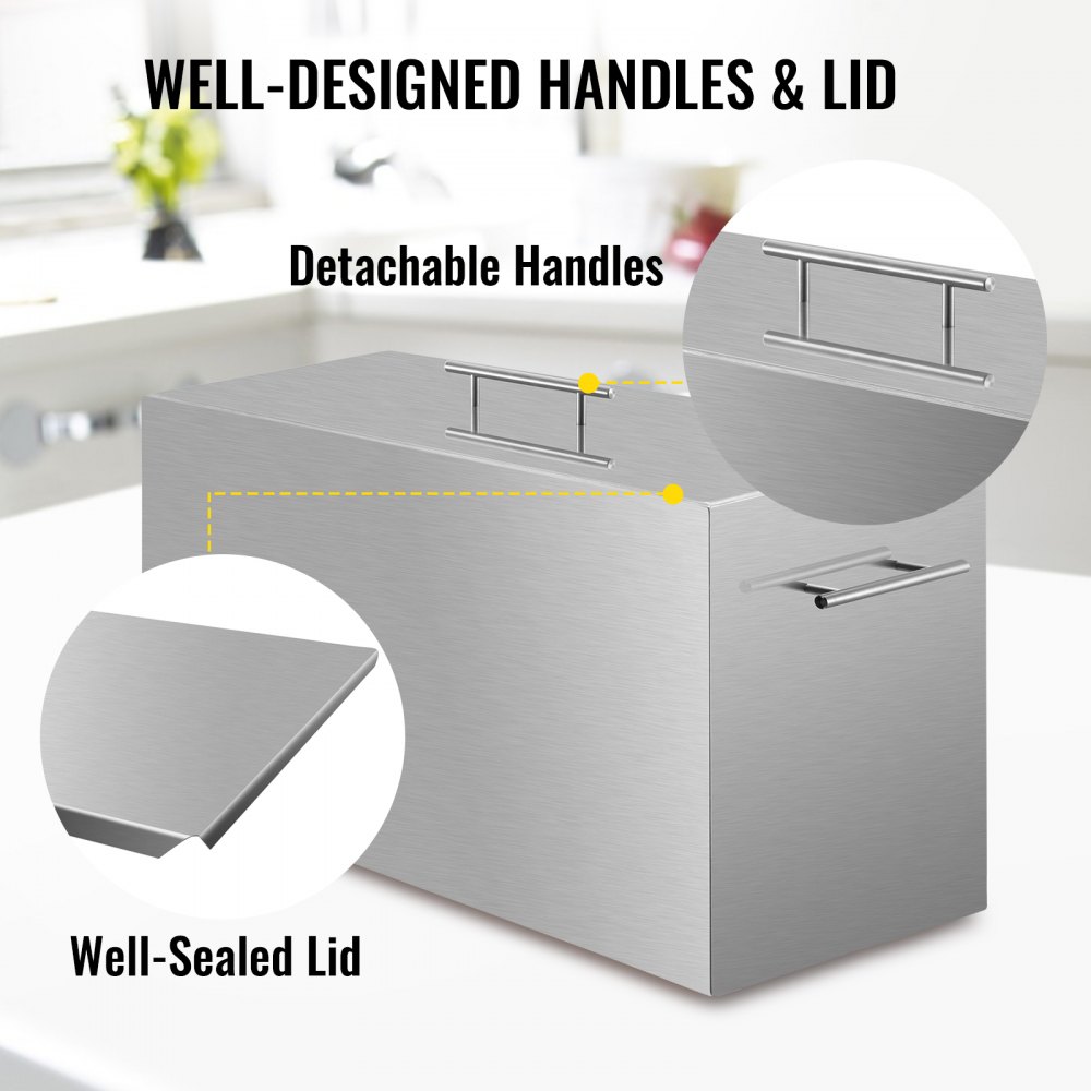 Envasadora de agua VEVOR, olla para estufa de 15 cuartos, con 2 rejillas, olla grande de acero inoxidable 304 de grado alimenticio, fondo plano cepillado, capacidad para frascos de 15 cuartos