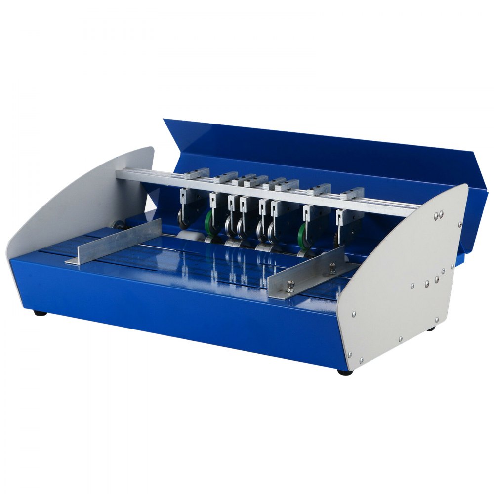 Máquina plegadora eléctrica VEVOR de 18 pulgadas y 460 mm, máquina plegadora y punzante de papel 3 en 1 con base metálica resistente y multifunción.