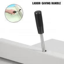 Máquina de plegado Manual VEVOR de 18 pulgadas y 460mm, cubiertas de alto brillo, plegado de alta resistencia con 2 bloques magnéticos para tarjetas de papel A4