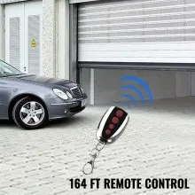 VEVOR Abridor de puerta enrollable para garaje, fuerza de elevación de 250 N, control remoto de 164 pies, abridor de puerta enrollable eléctrico de 110 V, kit de abridor automático de puerta enrollable para garaje con 2 controles remotos, se aplica para tienda de garaje