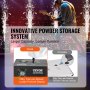 Máquina de chispas frías VEVOR, paquete de 4 controladores de fuegos artificiales de 500 W de potencia, altura ajustable de 2 a 4 metros, con sistema DMX avanzado, pantalla LED, asa portátil, aleación de aluminio para DJ de escenario, bodas, eventos y fiestas.
