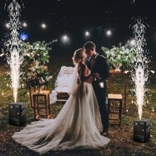 Máquina de fuegos artificiales de chispa fría VEVOR de 700 W, 2 m a 5 m, para DJ, bodas, eventos y fiestas