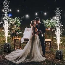 Máquina de fuegos artificiales de chispa fría VEVOR de 700 W, 2 m a 5 m, para DJ, bodas, eventos y fiestas