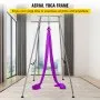 VEVOR - Soporte de yoga con arnés de inversión, 2,9 m de altura, capacidad máxima de 250 kg, incluye arnés de inversión de 11,9 m y cinturones de seguridad (morado).