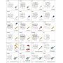 Varios juegos de matrices compatibles con la herramienta de crimpado neumática VEVOR para diferentes tamaños de cables.