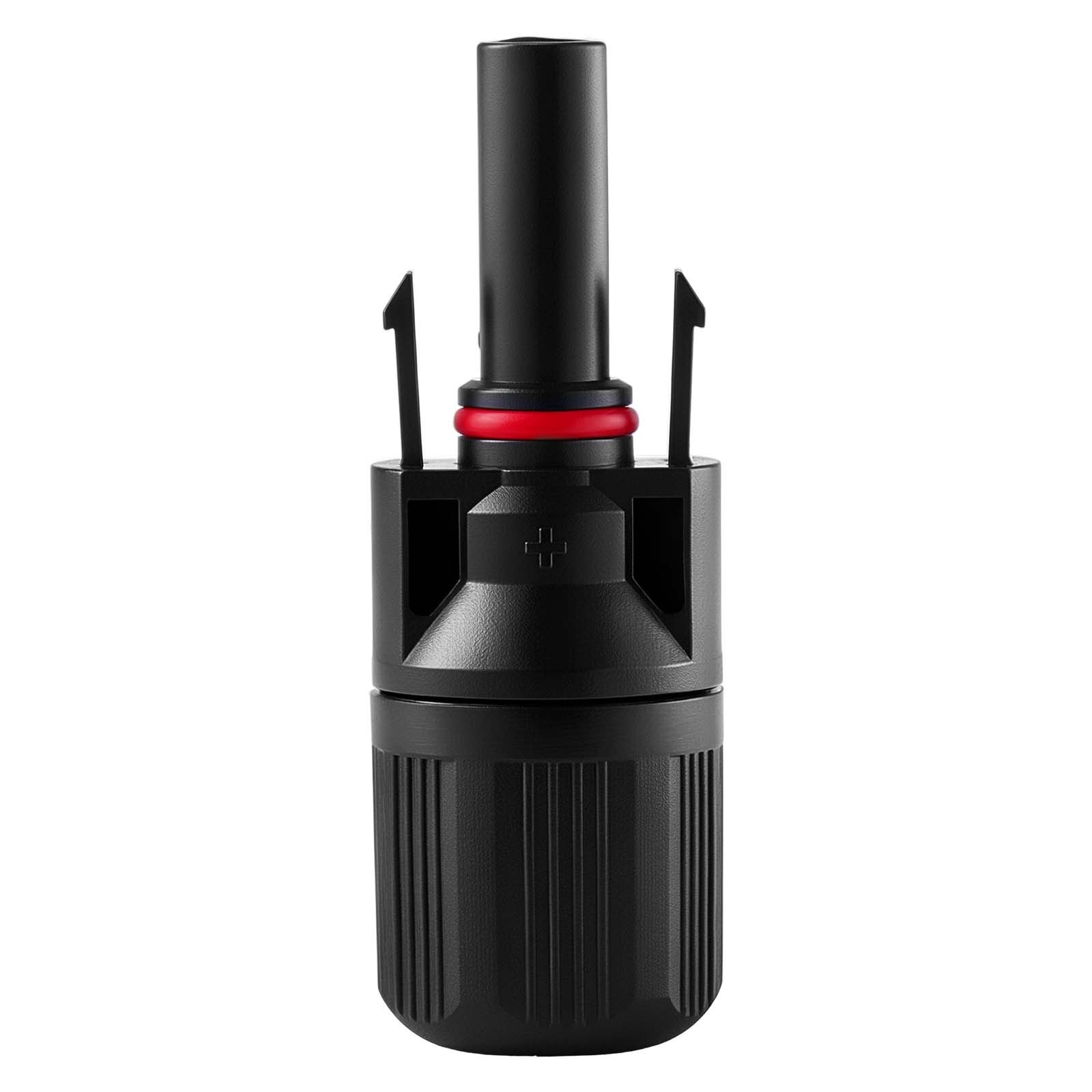 VEVOR Crimpadora Terminales Eléctricos, 2,5-6 mm², Alicates de Crimpado con Trinquete, con Conectores Solares y de Cables Llaves Bolsa de Transporte, Marcas Métrica y de AWG, Herramienta de Crimpado
