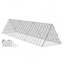 Túneles para gallinas VEVOR, 118,1 x 28 x 24,2 pulgadas (largo x ancho x alto), túneles para gallinas para patio, túneles portátiles para gallinas para exteriores, fácil instalación, gallinero, adecuado para gallinas, patos, conejos