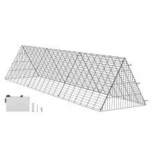 Túneles para gallinas VEVOR, 118,1 x 28 x 24,2 pulgadas (largo x ancho x alto), túneles para gallinas para patio, túneles portátiles para gallinas para exteriores, fácil instalación, gallinero, adecuado para gallinas, patos, conejos