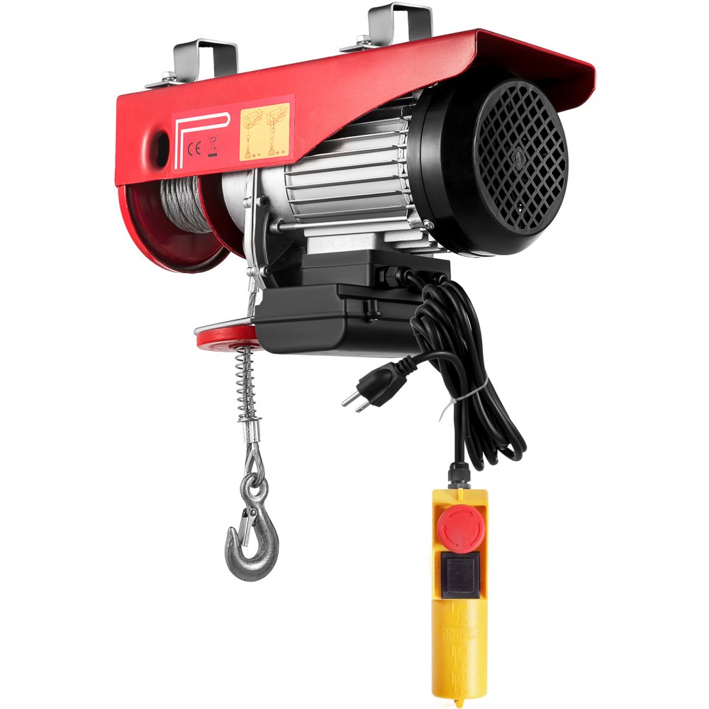 VEVOR Polipasto eléctrico cabrestante eléctrico de 1100 libras elevador eléctrico de acero polipasto eléctrico de 110 V con control remoto y