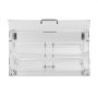 Vitrina para pastelería VEVOR, vitrina comercial de 2 niveles para mostrador de panadería, caja de acrílico con acceso a la puerta trasera y estantes extraíbles, mantiene frescos los productos de donas, bagels, pasteles y galletas, 53 x 33 x 30 cm.