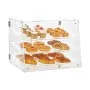 VEVOR Vitrina de pastelería, vitrina de panadería de encimera comercial de 3 niveles, caja de exhibición de acrílico con acceso a puerta trasera y estantes extraíbles, mantiene fresco para donuts, bagels, galletas, 20.7 x 14.2 x 16.3 pulgadas