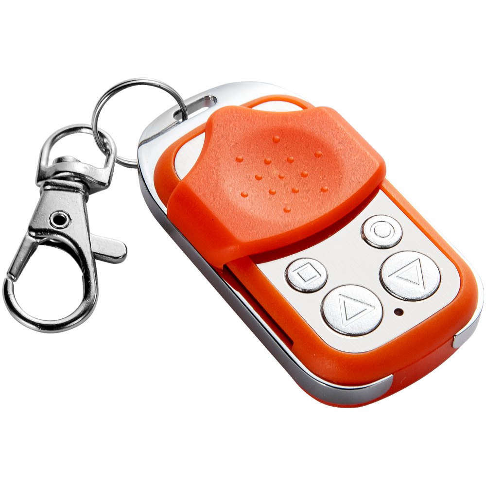 VEVOR Control remoto para abridor de puerta, control remoto para puerta de 131 pies, control remoto para abridor de puerta automático de 4 botones, control remoto para puerta multicódigo, kit de seguridad para abridor de puerta rodante eléctrico, control remoto, naranja