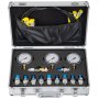 VEVOR Kit de prueba de presión hidráulica, 25/40/60Mpa/11Acoplamientos, Piezas de excavadora Acoplamiento de probador hidráulico Kit de indicador de presión hidráulica para maquinaria de construcción de excavadora