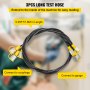 VEVOR Kit de prueba de presión hidráulica 25/40/60MPa, Kit de manómetro de prueba hidráulica con 6 acoplamientos, Kit de manómetro hidráulico de acero inoxidable 304, para maquinaria de construcción de excavadoras