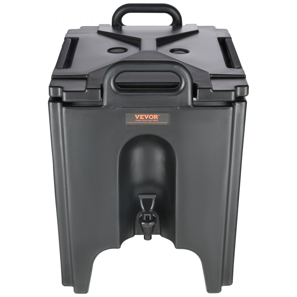Dispensador de bebidas aislado VEVOR, 10 galones, apto para uso alimentario LL9450UP, enfriador térmico con grifo de dos etapas y capa de poliuretano de 1,18 pulgadas, para restaurante y tienda de bebidas.