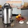 Dispensador de bebidas térmico de acero inoxidable VEVOR, 9,2 litros, con grifo, apto para uso alimentario, ideal para té, café, agua, restaurantes y tiendas de bebidas.