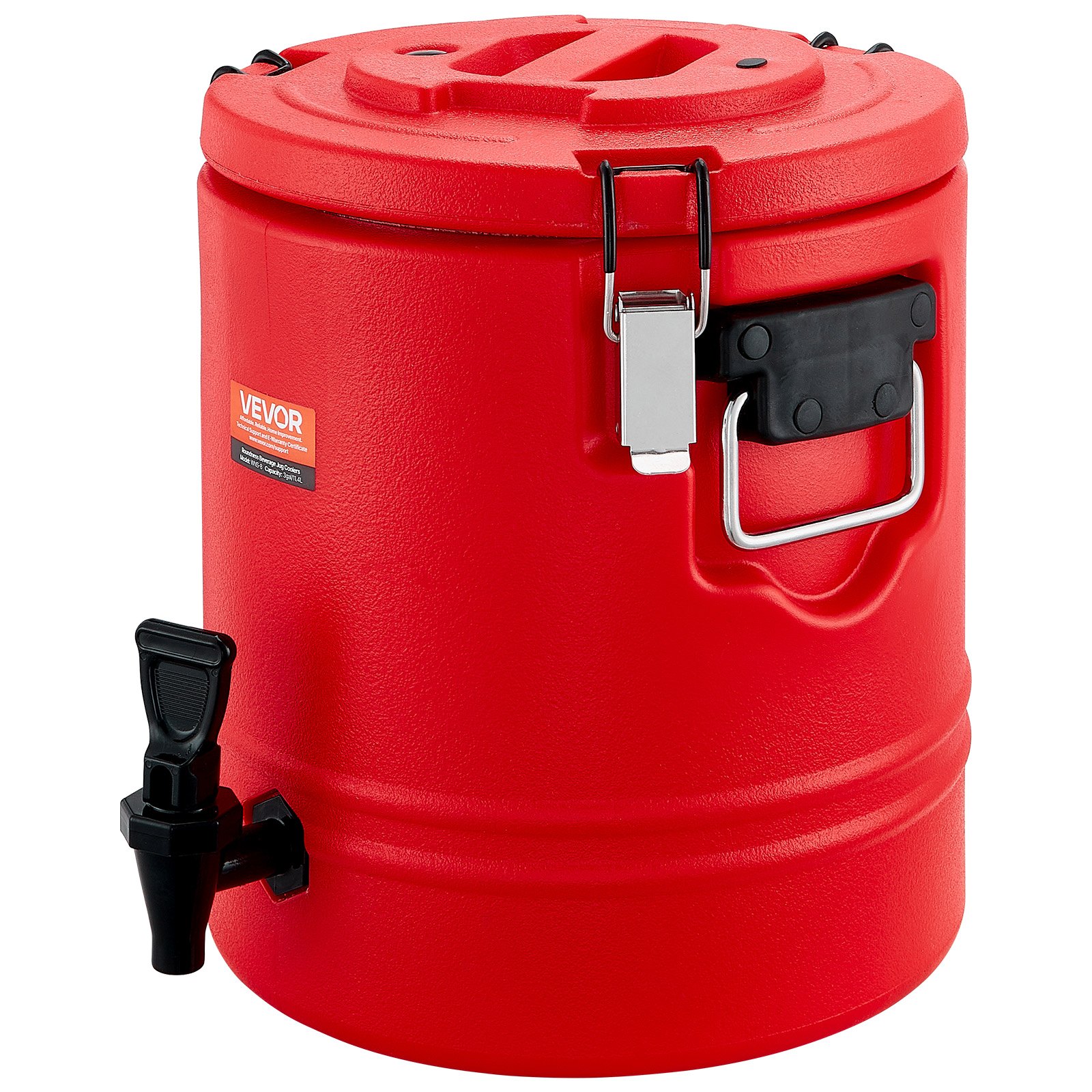 VEVOR Insulated Beverage Dispenser, 3 Gal/11.4L Thermal Hot and Cold Drink Server Dispenser with Spigot, Food-Grade Cooler Jug with 304 Stainless Steel Interior, for Tea Coffee Restaurant Outdoor