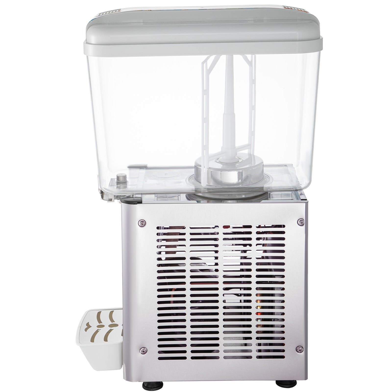 Dispensador de bebidas comercial VEVOR, 4.8 galones, 1 tanque, 200 W, acero inoxidable, apto para uso alimentario, con termostato para bebidas frías.