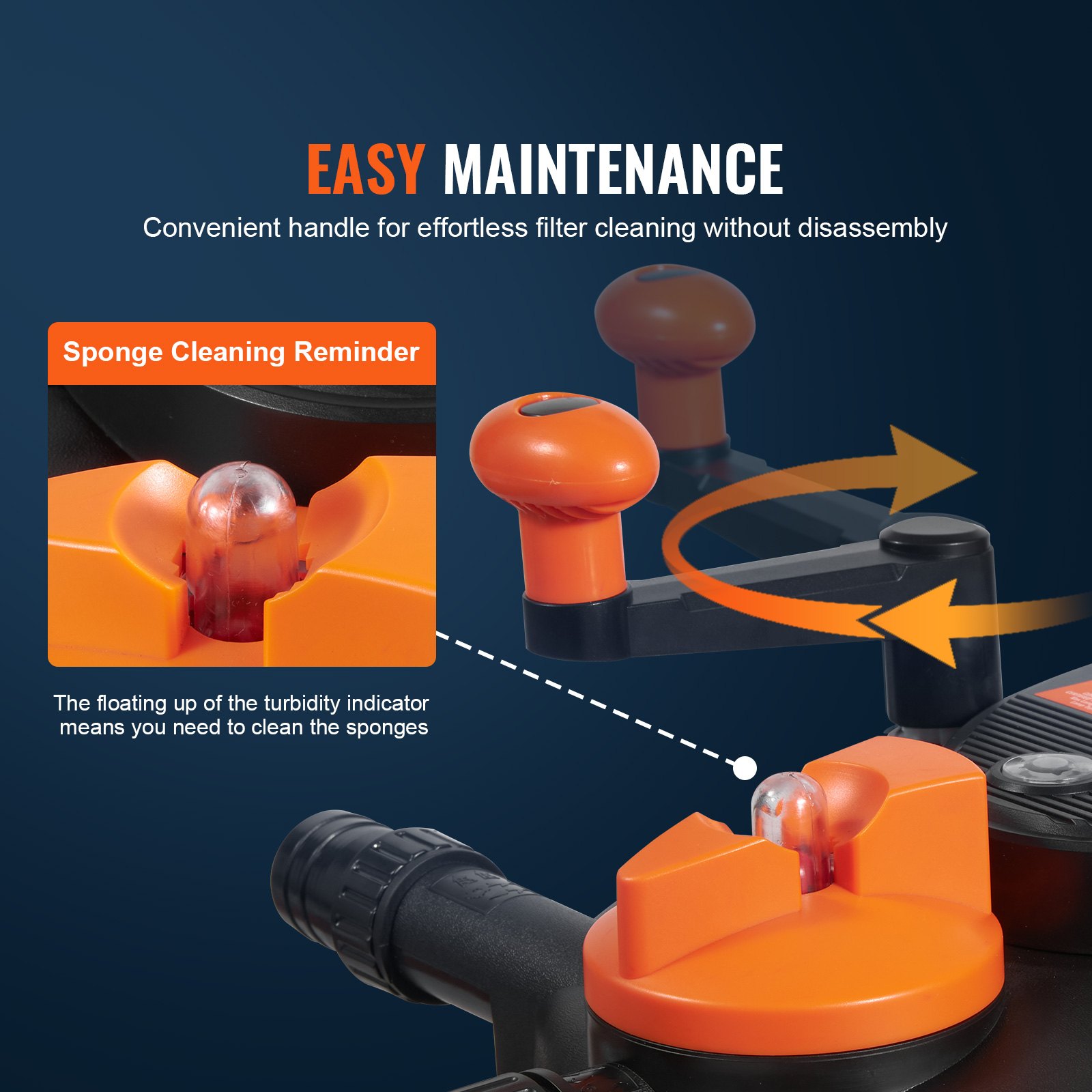 Filtro biológico a presión VEVOR para estanques, hasta 3200 galones, con luz UV-C de 13 W, 2630 GPH, sistema de filtración presurizado para estanques, fuentes, piscinas, acuarios, estanques y jardines.