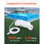 Sistema de cloración de agua salada W3T-Cell-3 para piscinas enterradas de 15 000 galones