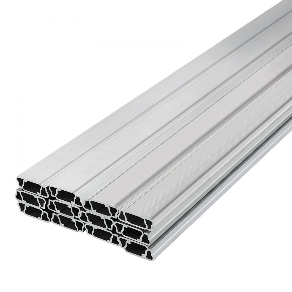 Pila de canales de resorte y bloqueo VEVOR, canales de aluminio en una configuración de 4x2.