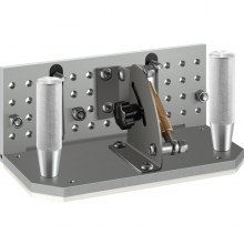 VEVOR Belt Grinder Knife Jig, localizador de afilado de 7.75" de longitud, ángulo ajustable de 85°~ 115°, afilador de cuchillos de cinturón Jig con asas dobles, guía de afilado de ángulo para hacer cuchillos para máquina lijadora de cinturón, regular