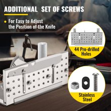 VEVOR Belt Grinder Knife Jig, localizador de afilado de 7.75" de longitud, ángulo ajustable de 85°~ 115°, afilador de cuchillos de cinturón Jig con asas dobles, guía de afilado de ángulo para hacer cuchillos para máquina lijadora de cinturón, regular