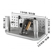VEVOR Belt Grinder Knife Jig, localizador de afilado de 7.75" de longitud, ángulo ajustable de 85°~ 115°, afilador de cuchillos de cinturón Jig con asas dobles, guía de afilado de ángulo para hacer cuchillos para máquina lijadora de cinturón, regular