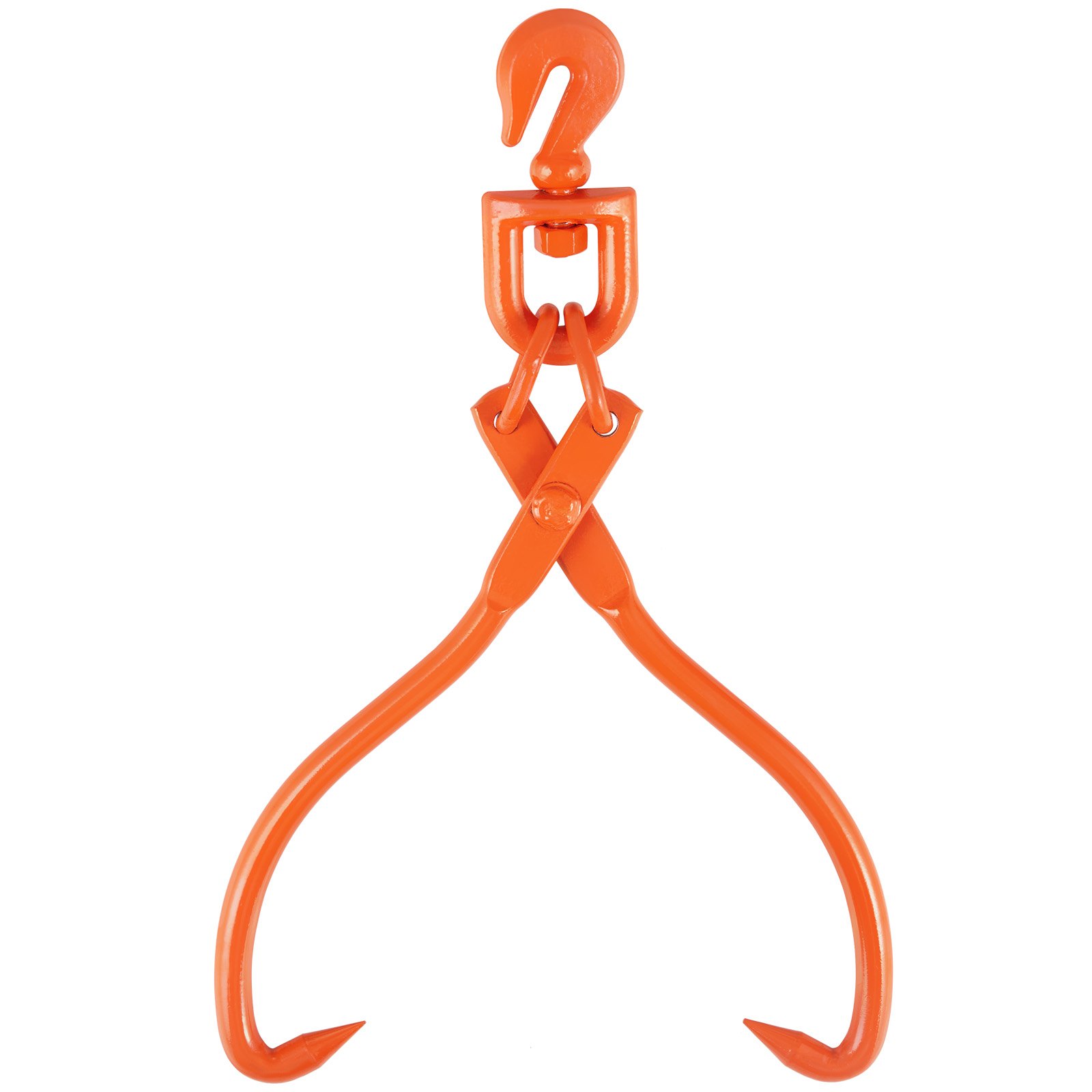 VEVOR Pinzas para arrastre de troncos, pinzas para elevación de troncos de 2 garras de 18 pulgadas, pinzas para arrastre de madera giratorias de acero resistente, capacidad de carga de 772 lbs/350 kg,