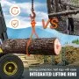 VEVOR Pinzas para arrastre de troncos, pinzas para elevación de troncos de 2 garras de 32 pulgadas, pinzas para arrastre de madera de acero resistente, capacidad de carga de 1543 lbs/700 kg, herramien
