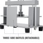 Máquina de prensa de papel manual VEVOR de 12 x 8,6 pulgadas para papel de tamaño A4, máquina plana de 10 cm de grosor, marco de acero, máquina de prensa manual de papel plano, máquina de fabricación de papel, prensa de libros