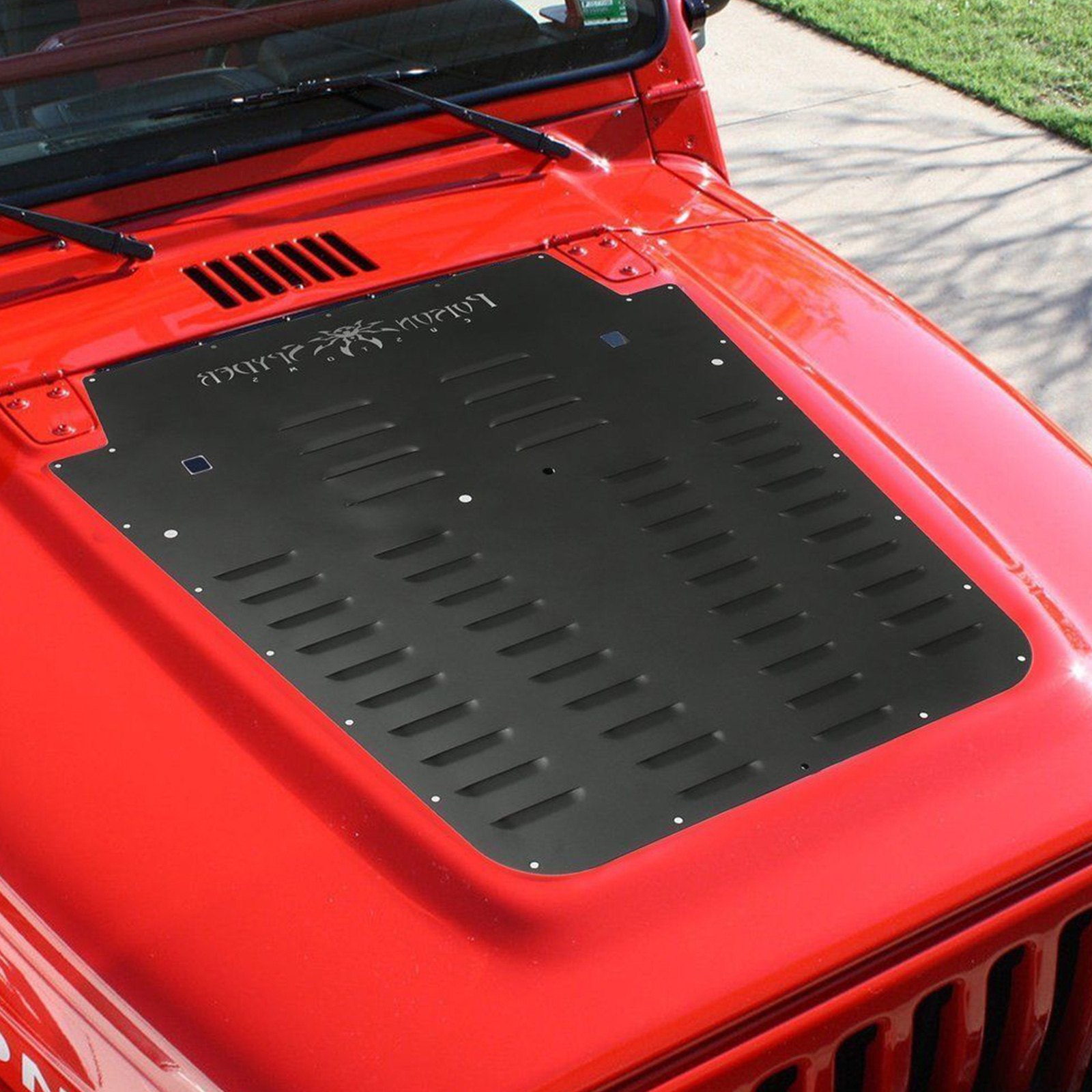 VEVOR Ventilated Hood Louver Black Powdercoat para Jeep Wrangler JK 2013-2017