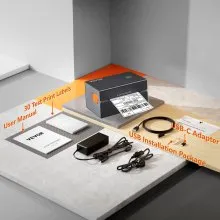 Impresora de etiquetas térmicas VEVOR 4X6 300DPI USB/Bluetooth para Amazon eBay Etsy UPS