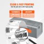 Impresora de etiquetas térmicas VEVOR 4X6 203DPI USB/Bluetooth para Amazon eBay Etsy UPS