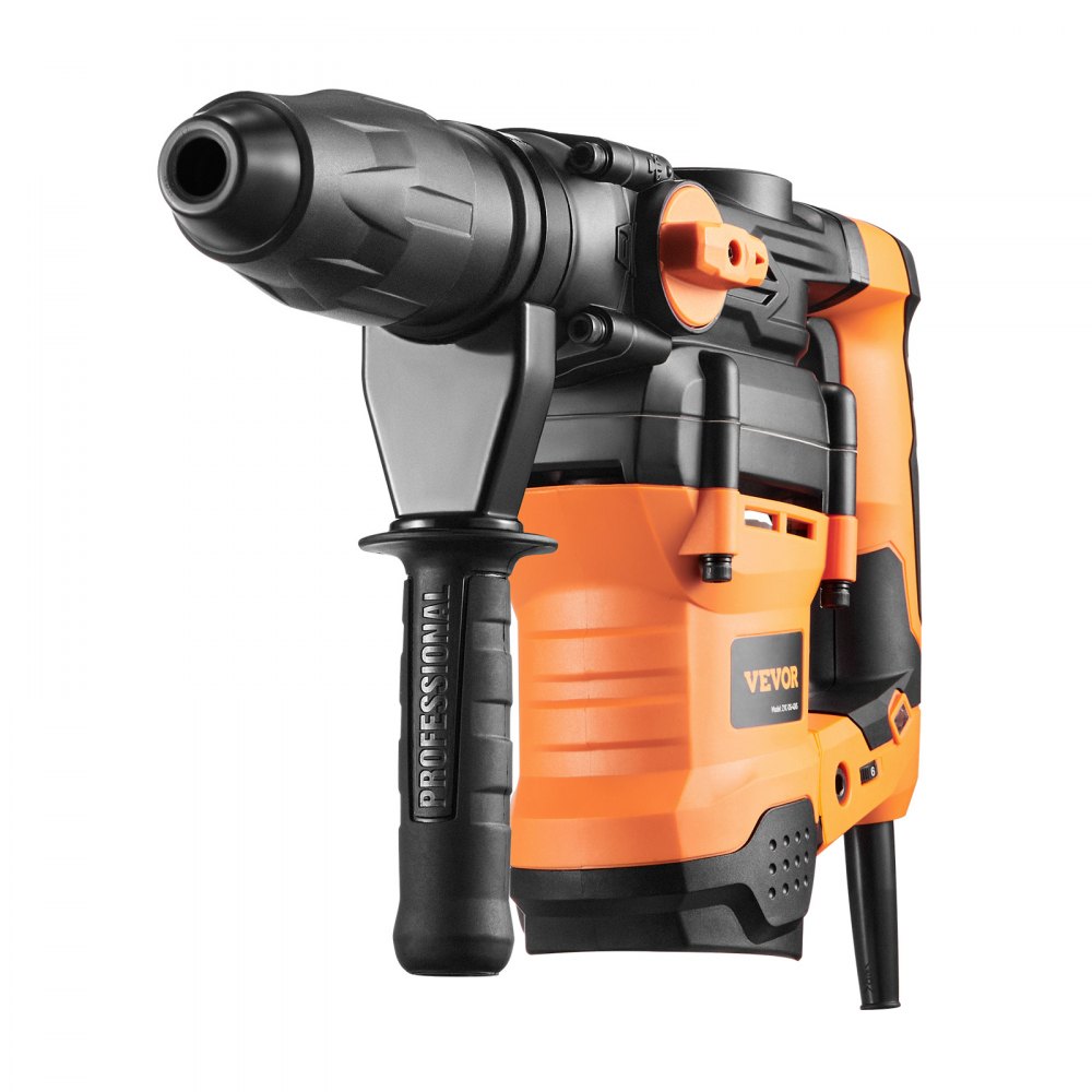 Taladro percutor rotativo VEVOR SDS-Max de 1-9/16 pulgadas, taladros con cable de 13 A, martillos cinceladores de alta resistencia con control de vibración y embrague de seguridad, martillos de demolición eléctricos de velocidad variable, herramienta eléctrica para hormigón