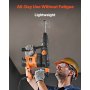Taladro percutor rotativo VEVOR SDS-Max de 1-9/16 pulgadas, taladros con cable de 13 A, martillos cinceladores de alta resistencia con control de vibración y embrague de seguridad, martillos de demolición eléctricos de velocidad variable, herramienta eléctrica para hormigón