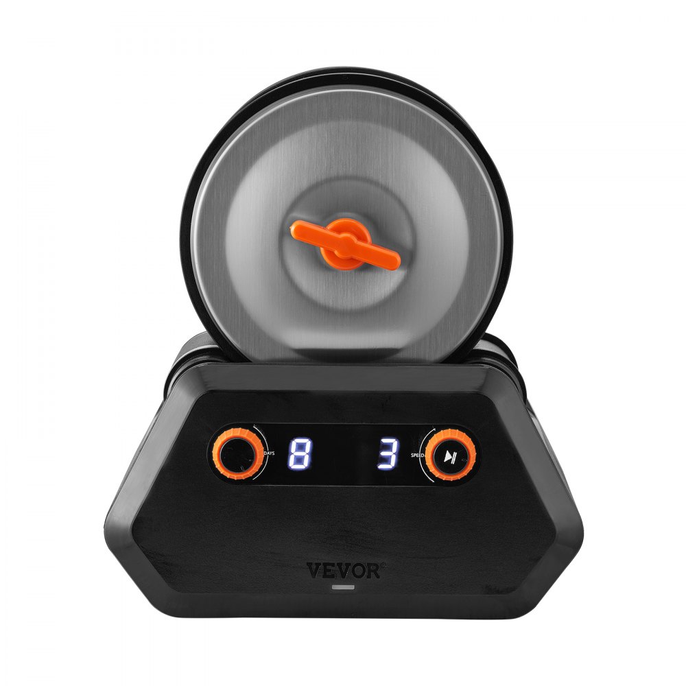 Kit de pulidora de piedras VEVOR de 3 lb, pulidora profesional de accionamiento directo, 4 velocidades y temporizador de 9 días, con piedras preciosas en bruto, granos y cierres para joyería, ideal para adultos y niños, regalo STEM