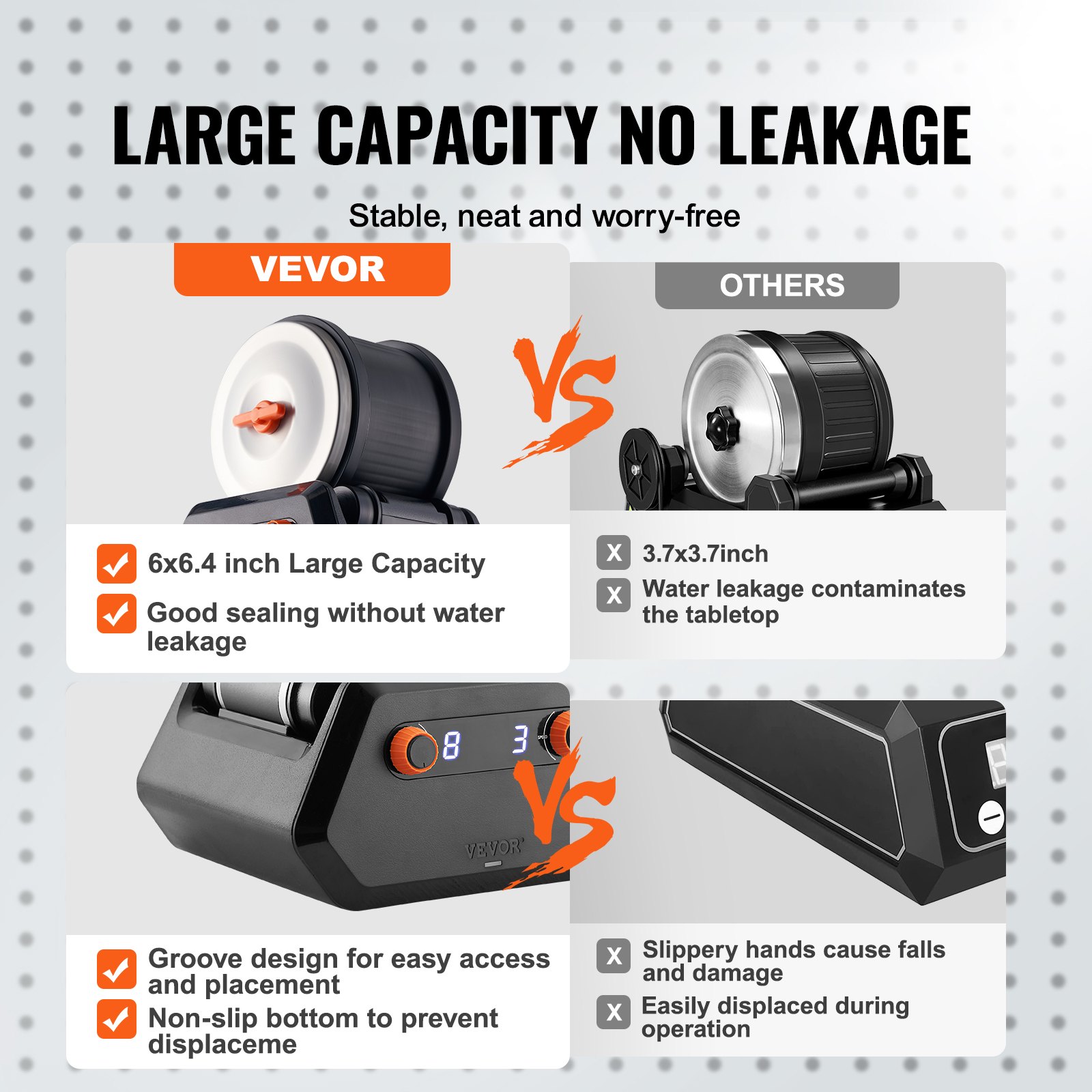 Kit de pulidora de piedras VEVOR de 3 lb, pulidora profesional de accionamiento directo, 4 velocidades y temporizador de 9 días, con piedras preciosas en bruto, granos y cierres para joyería, ideal para adultos y niños, regalo STEM