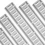 VEVOR E Track Tie-Down Rail Kit, 32PCS 5' E-Tracks Set Includes 8 Steel Rails & 8 O-Rings & 8 Tie-Offs with D-Ring & 8 End Caps, Trailer Securing Accessories for Cargo Motorcycles Bikes, 1500 lbs Load