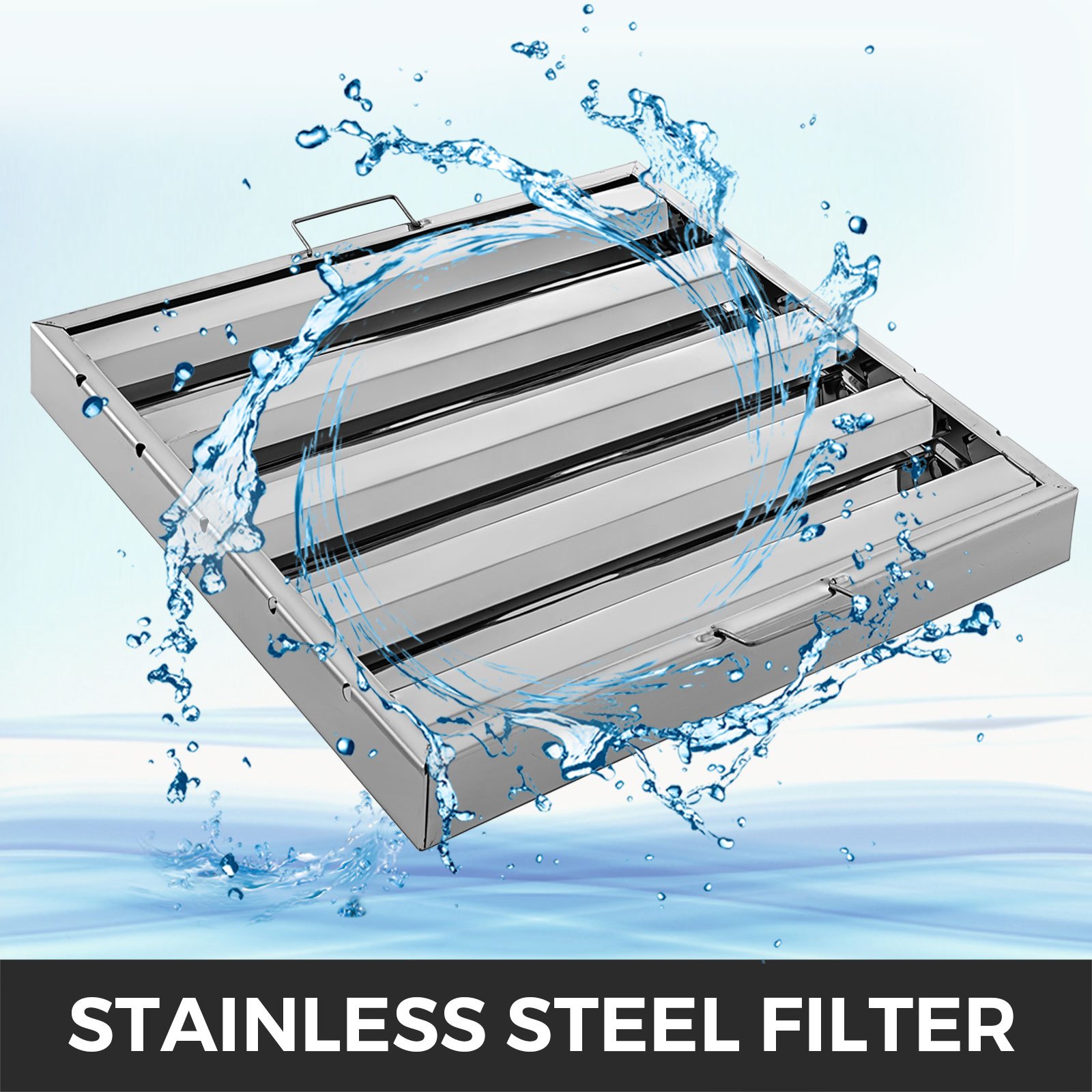 Caja de 6 Filtros de Campana/Deflector de Grasa de 20" x 25" Acero Inoxidable