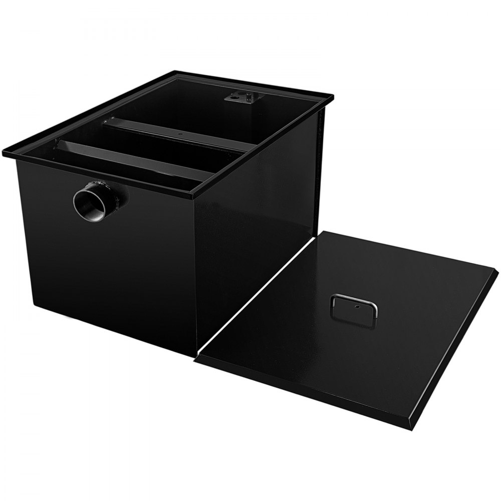 VEVOR Interceptor de Grasa Comercial Trampa de Grasa 8 Libras Acero al Carbono