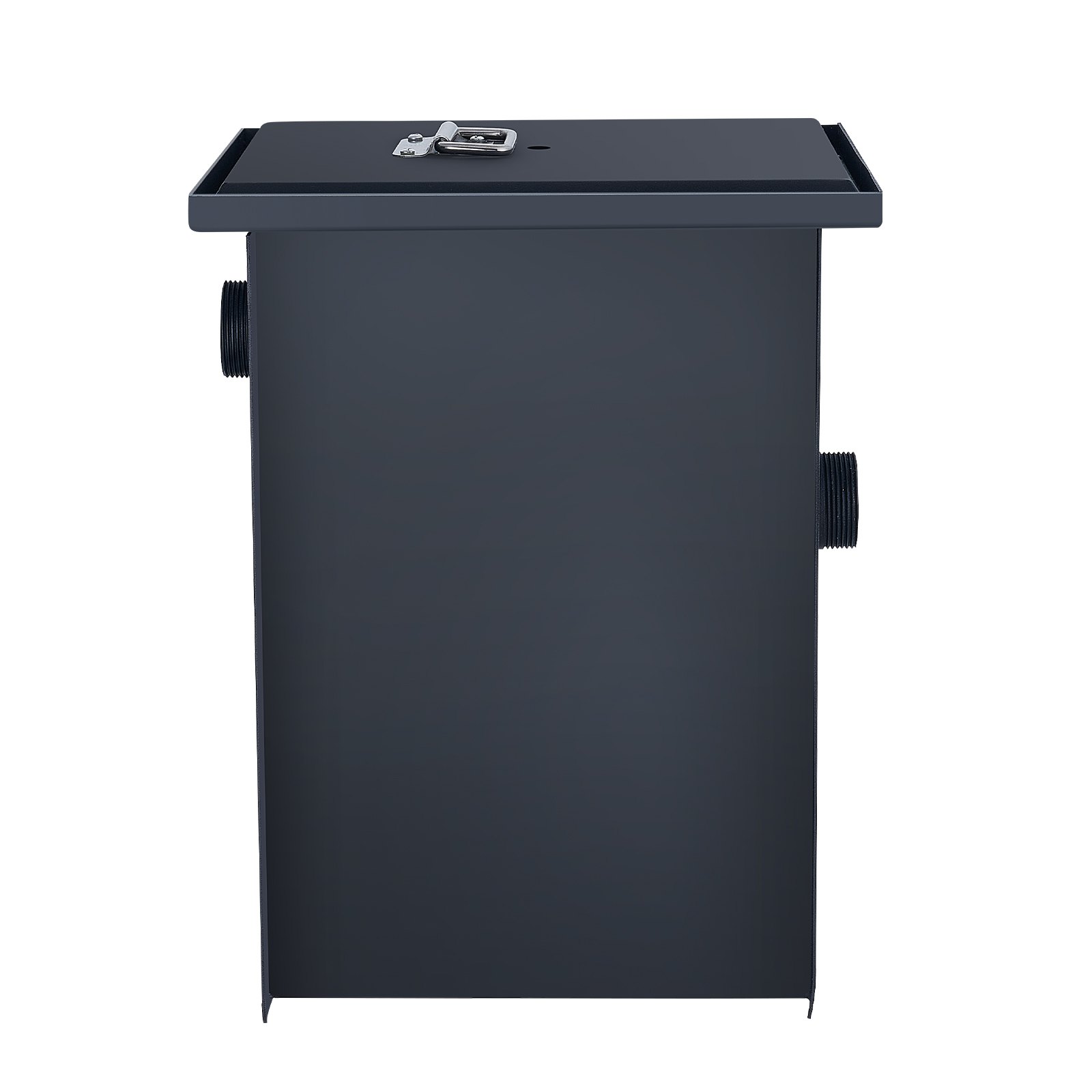 Trampa de grasa comercial VEVOR, interceptor de grasa de 8 lb, interceptor de entrada lateral, trampa de grasa de acero al carbono para debajo del fregadero, separador de aceite y agua de 4.6 GPM para aguas residuales, para restaurantes, cantinas, cocinas domésticas.