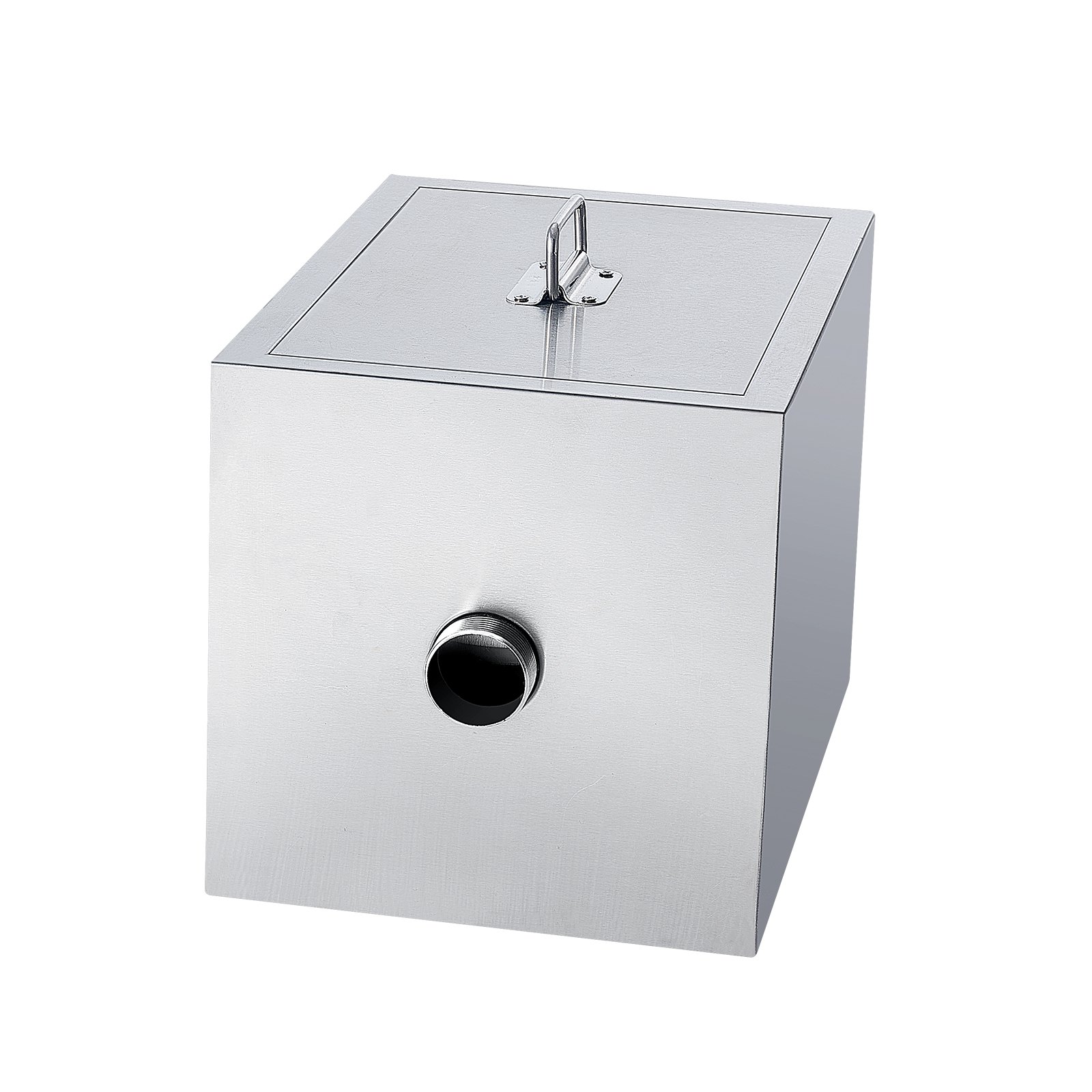 Trampa de grasa comercial VEVOR, interceptor de grasa de 8 lb, interceptor de entrada lateral, trampa de grasa de acero inoxidable para debajo del fregadero, separador de aceite y agua de 2.8 GPM para aguas residuales, para restaurantes, cantinas, cocinas domésticas.