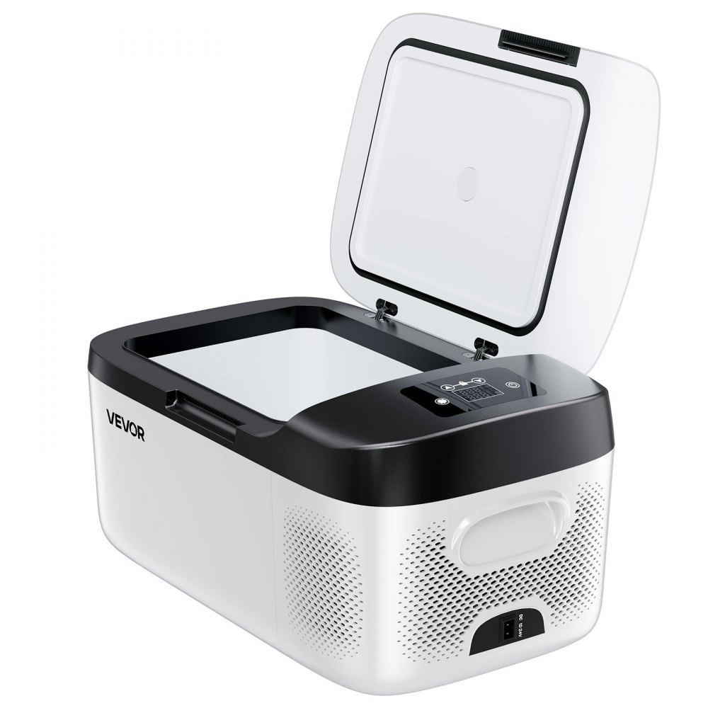 Refrigerador para auto VEVOR, 12/24 V CC, 100-240 V CA, con compresor, control de temperatura de -20 °C a 20 °C, con aplicación, congelador de 16 cuartos para autocaravanas, campings, barcos, camping y pesca, 60 W.