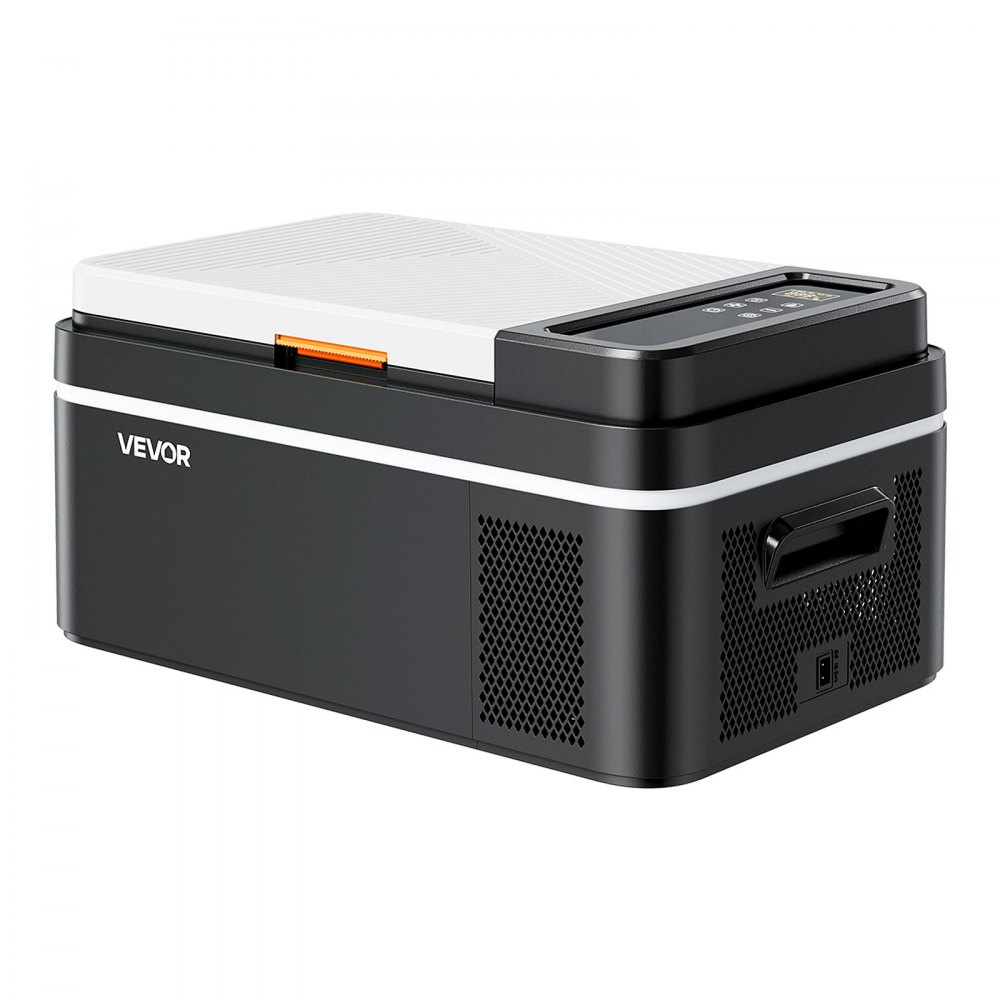 Refrigerador para auto VEVOR, DC 12/24V AC100-240V, enfriador eléctrico con compresor, -4°F a 68°F, refrigerador para auto con control por aplicación, congelador para autos de 21 cuartos para casas rodantes, campamentos, barcos, camping, pesca, congelador portátil de 60W