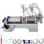 Máquina llenadora de líquidos VEVOR con accesorios, mangueras y herramientas.