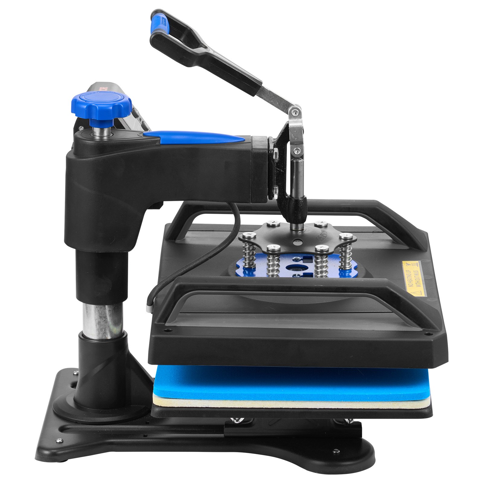 VEVOR Máquina de prensado en caliente, 12 x 15 pulgadas, calentamiento rápido, 360 Swing Away Digital Sublimation Camiseta Impresora de transferencia de vinilo con superficie anti-escaldaduras, bolsa de lona, ​​almohada, pancarta, lista ETL, azul
